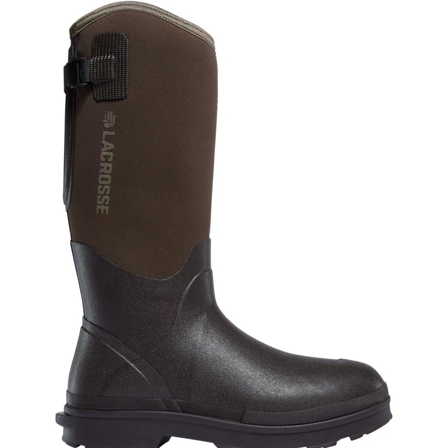 Men'S LaCrosse | Lacrosse Men'S Alpha Range 14" Ins Rubber Work Boot 602248 Brown