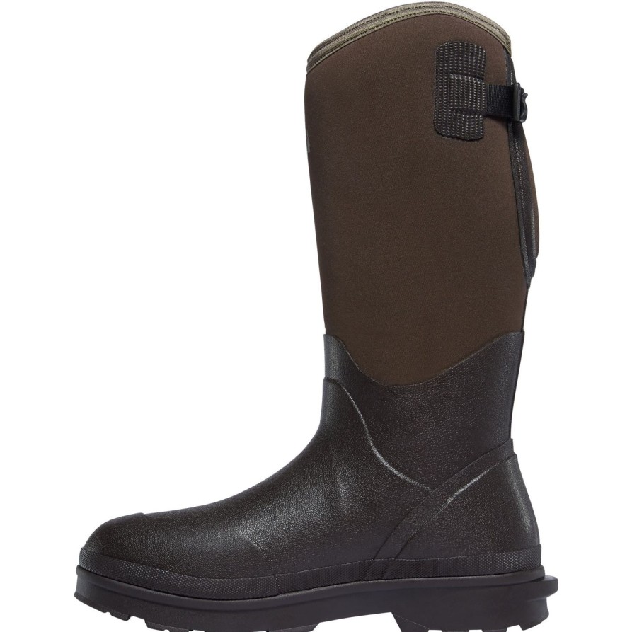 Men'S LaCrosse | Lacrosse Men'S Alpha Range 14" Ins Rubber Work Boot 602248 Brown