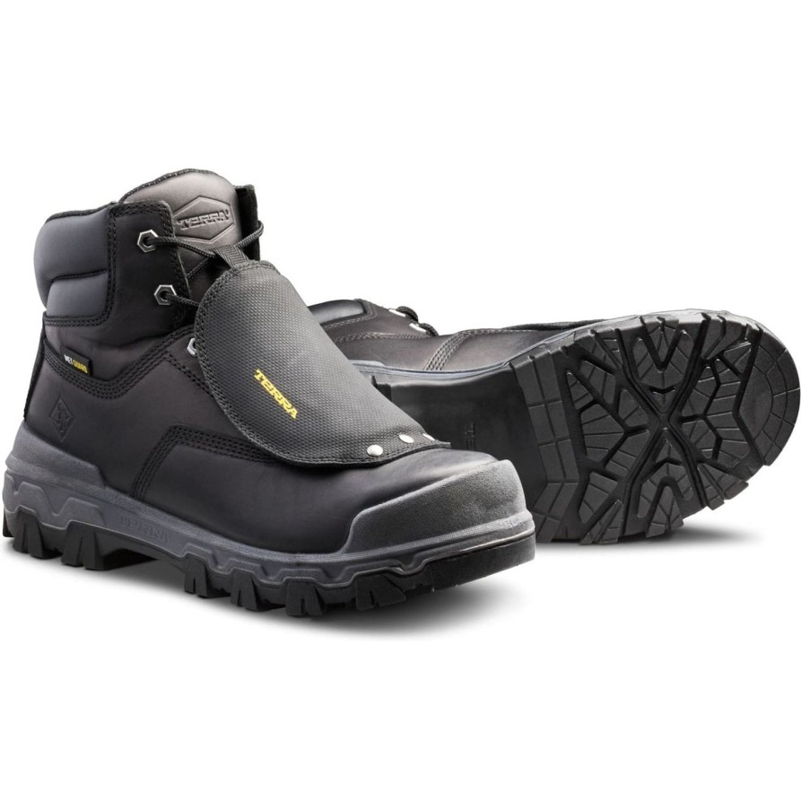 Men'S Terra | Terra Men'S Sentry 2020 6" Comp Toe Wp Safety Work Boot 4Nrxbk Black