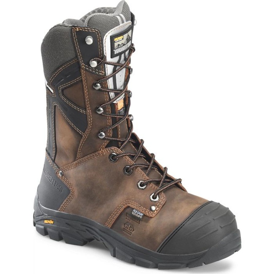 Men'S Matterhorn | Matterhornmen'S Mainstay 10" Aluminum Toe Wp Work Boot Mt2570 Brown