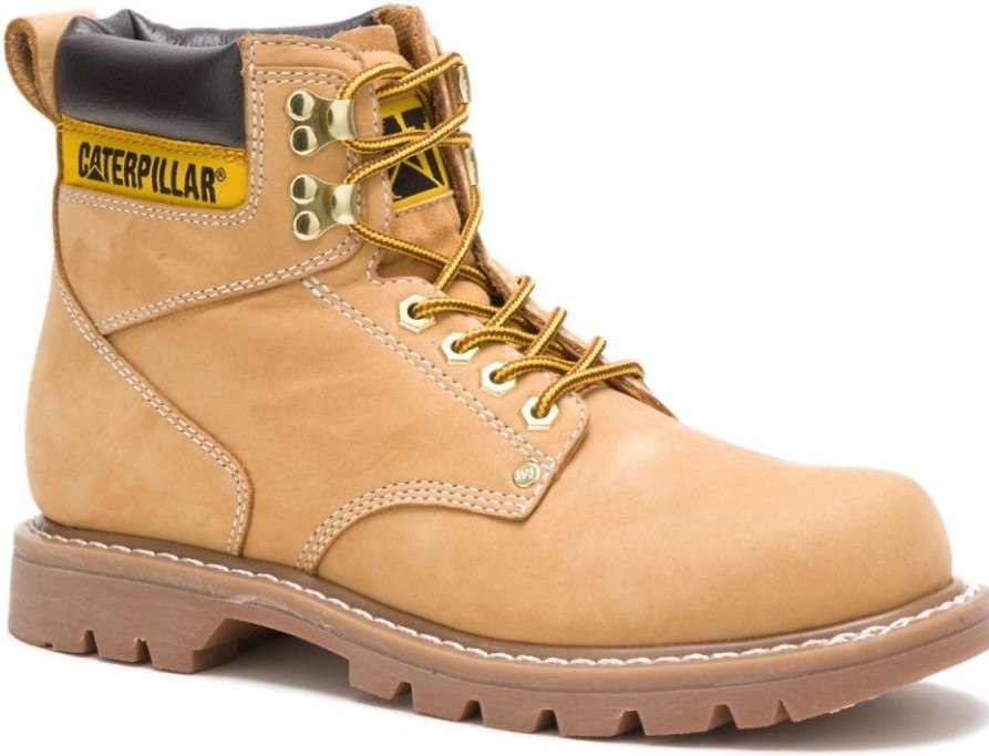 Men'S CAT | Cat Men'S Second Shift Soft Toe Work Boot - Honey - P70042 Wheat