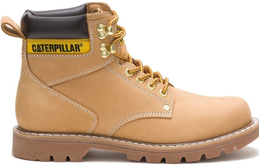 Men'S CAT | Cat Men'S Second Shift Soft Toe Work Boot - Honey - P70042 Wheat