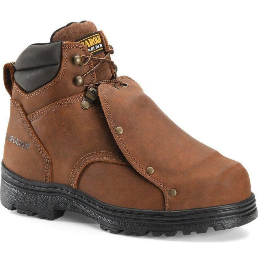 Men'S Carolina | Carolina Men'S Foreman 6" External Metguard Work Boot Ca3630 Brown