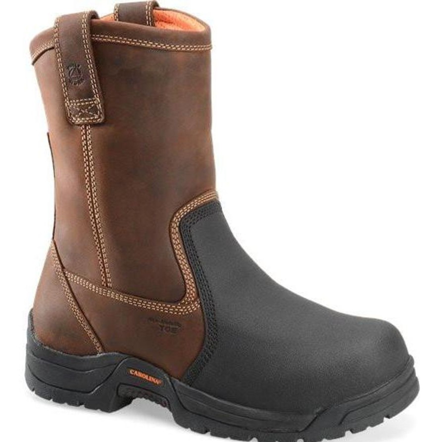 Men'S Carolina | Carolina Men'S Well X Metguard Wellington Work Boot Ca4582 Brown