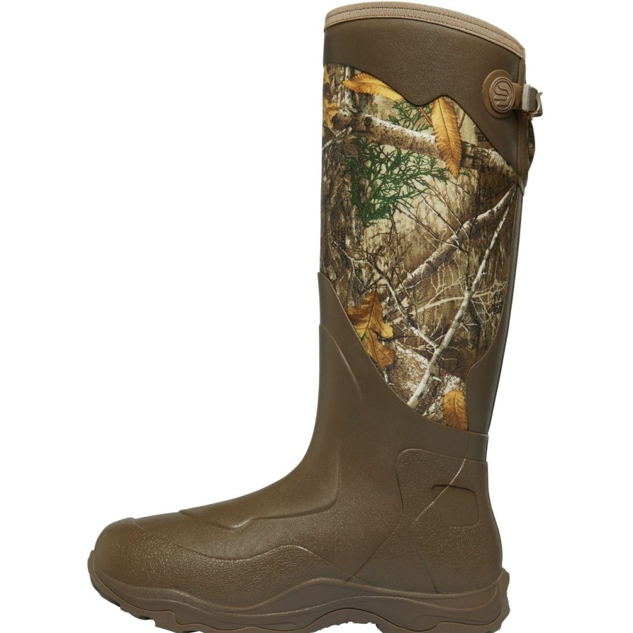 Men'S LaCrosse | Lacrosse Men'S Alpha Agility 17" Soft Toe Wp Rubber Hunt Boot - 339071 Realtree Edge