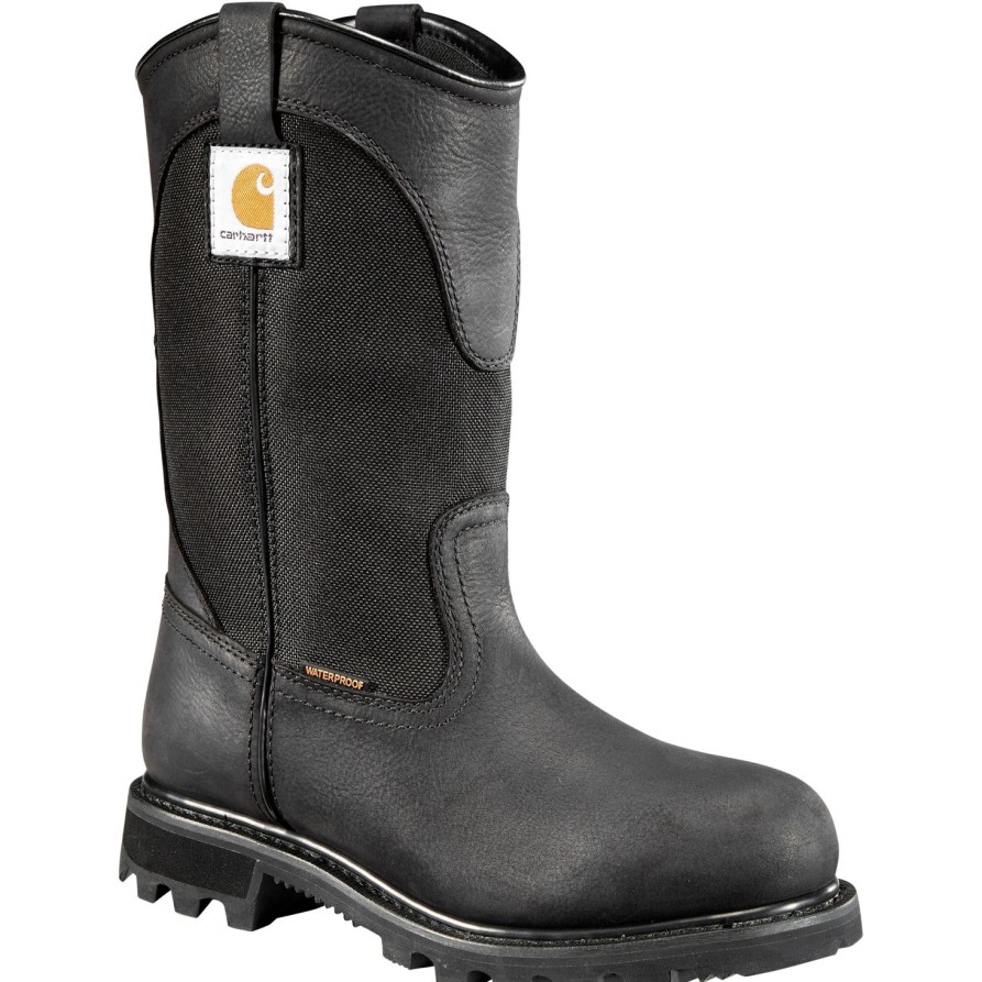 Women'S Carhartt | Carhartt Women'S 10" Wp Wellington Work Boot Cwp1151 Black