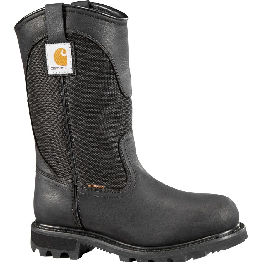 Women'S Carhartt | Carhartt Women'S 10" Wp Wellington Work Boot Cwp1151 Black