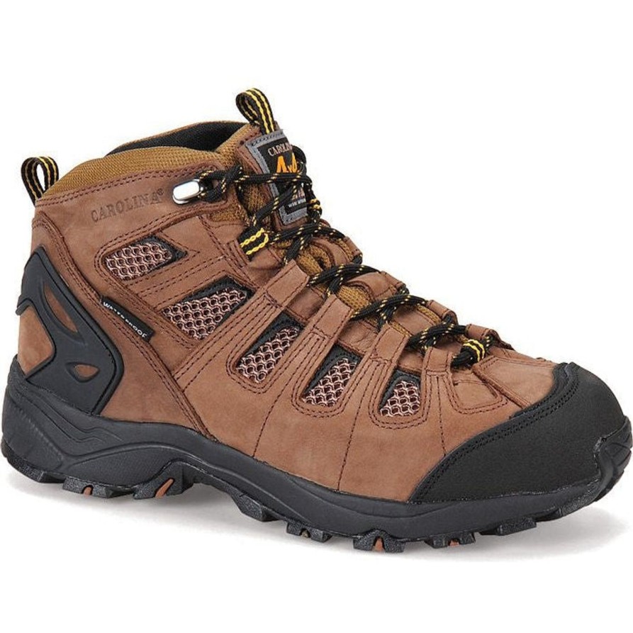 Men'S Carolina | Carolina Men'S Quad 5" Carbon Comp Toe Wp Hiker Work Boot Ca4525 Brown