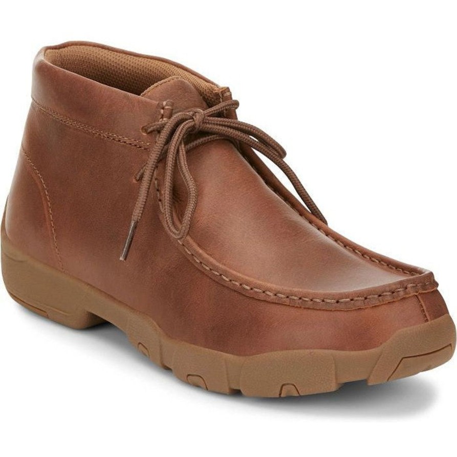 Men'S Justin | Justin Men'S Cappie 4" Moc Toe Western Work Shoe -Sand Se241 Tan