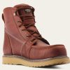 Men'S Ariat | Ariat Men'S Rebar Wedge 6" Comp Toe Wp Work Boot - Rusted Copper - 10035917 Brown