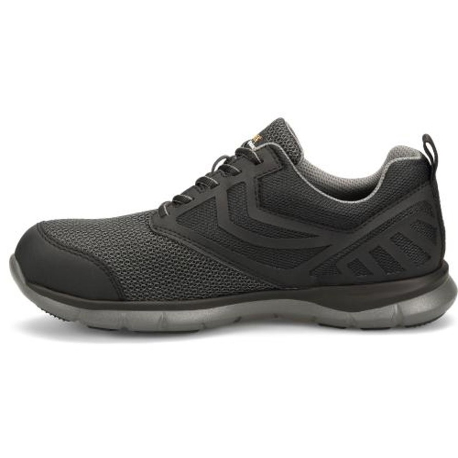 Men'S Carolina | Carolina Men'S Gust Lo Aluminum Toe Athletic Work Shoe Ca1902 Black