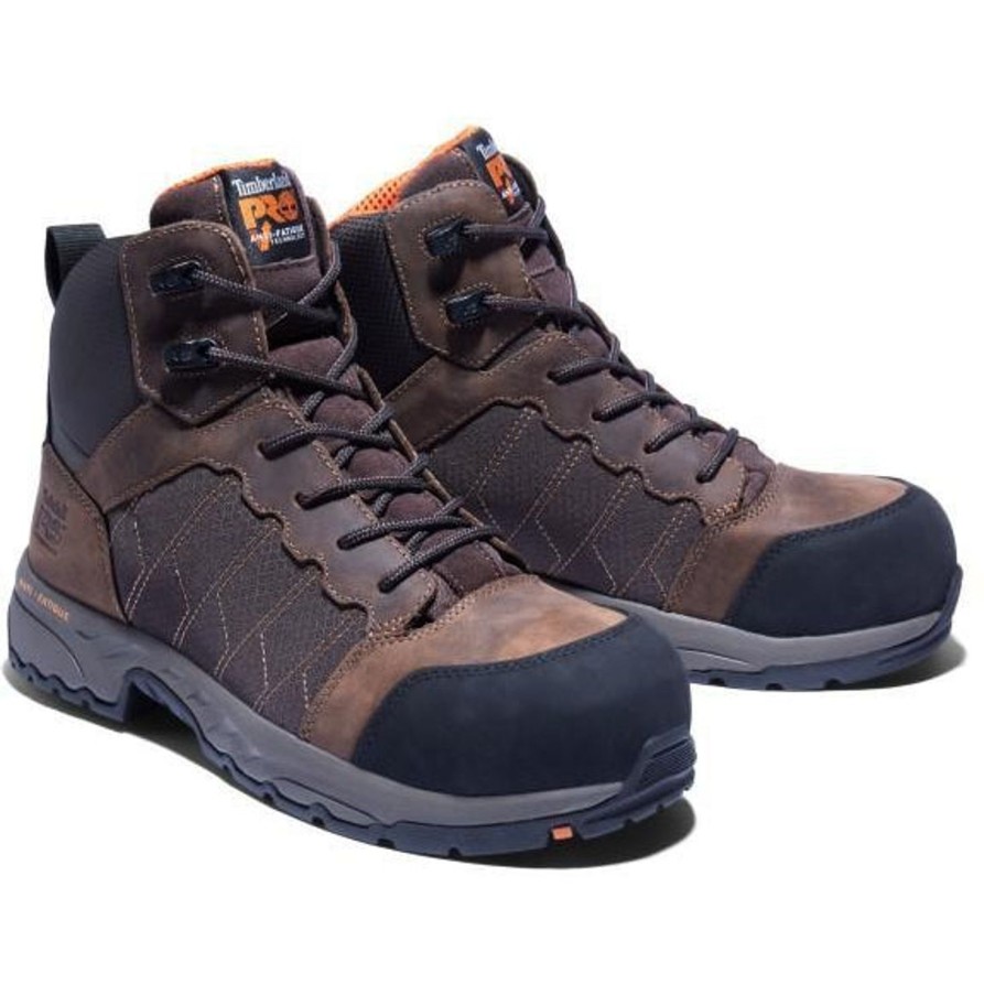 Men'S Timberland Pro | Timberland Pro Men'S Payload 6" Comp Toe Work Boot Tb0A27Jm214 Brown