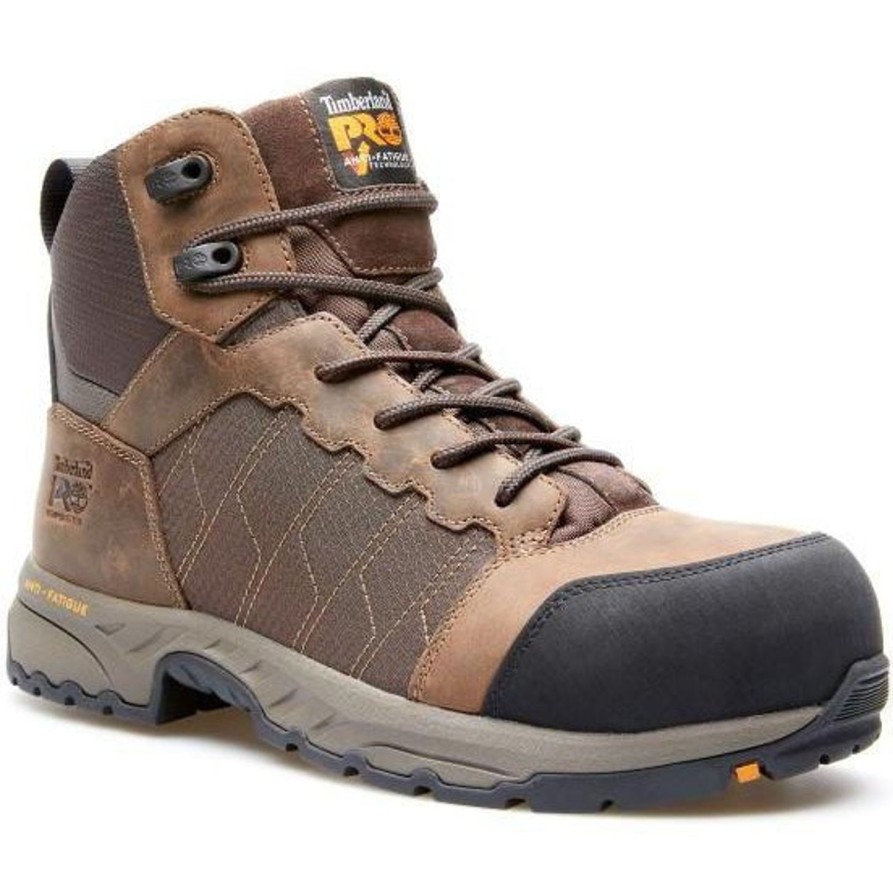 Men'S Timberland Pro | Timberland Pro Men'S Payload 6" Comp Toe Work Boot Tb0A27Jm214 Brown