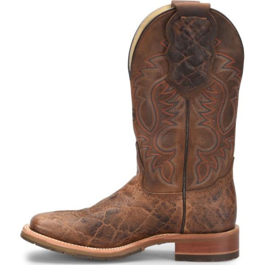 Men'S Double H | Double H Men'S Bregman 12" Wide Square Toe Roper Work Boot Dh8645 Brown