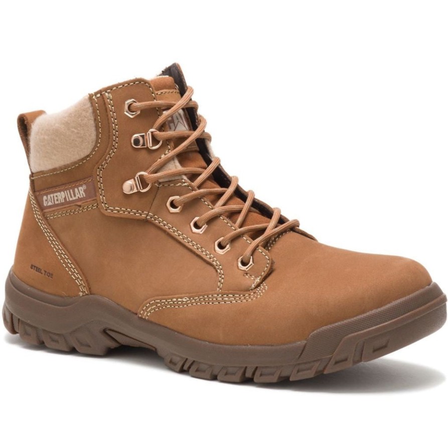 Women'S CAT | Cat Women'S Tess Steel Toe Work Boot - Sundance - P91009 Brown