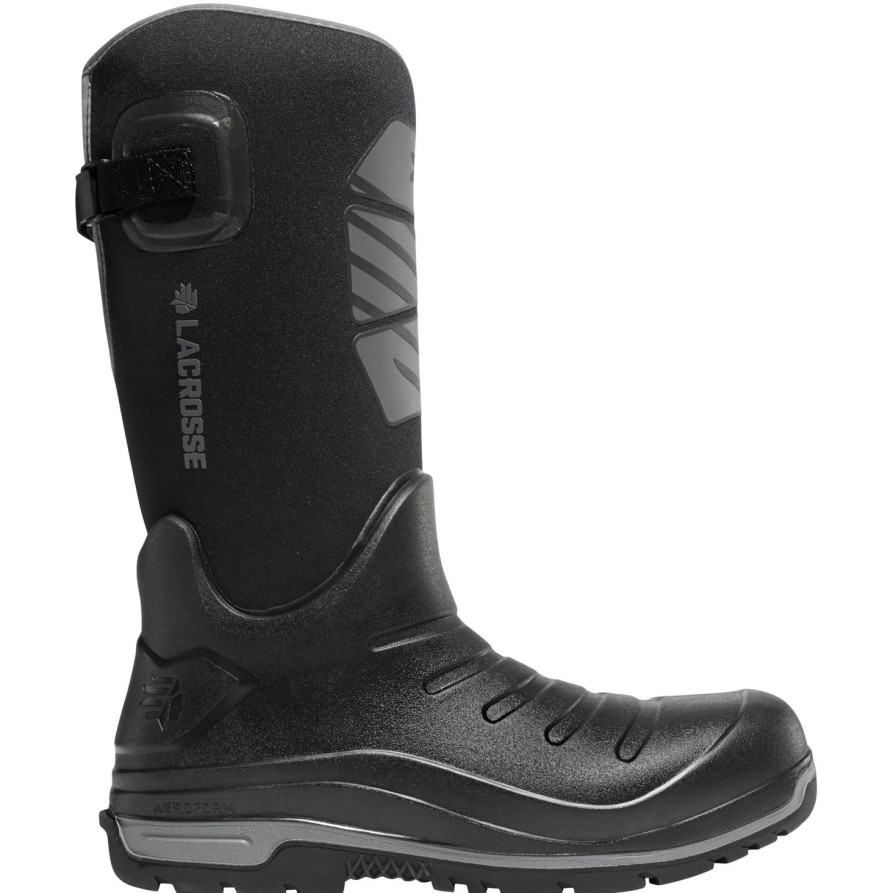 Men'S LaCrosse | Lacrosse Men'S Aero Insulator 14" Rubber Work Boot 664550 Black