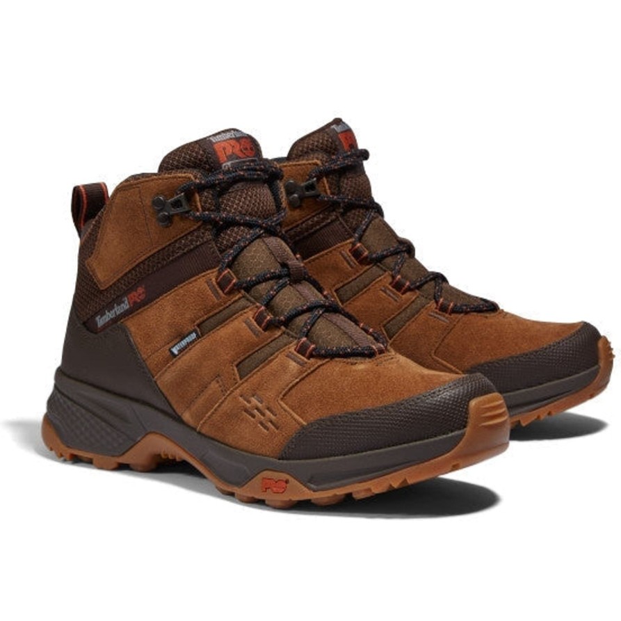 Men'S Timberland Pro | Timberland Pro Men'S Switchback Lt Soft Toe Work Boot Tb0A2Cch214 Brown