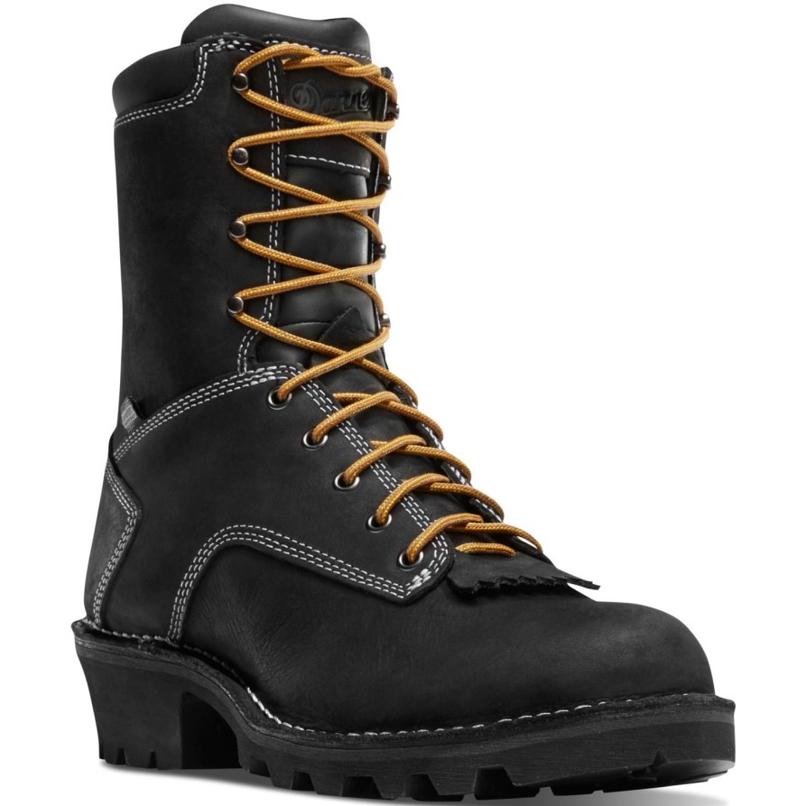 Men'S Danner | Danner Men'S Logger Soft Toe Wp Work Boot 15431 Black