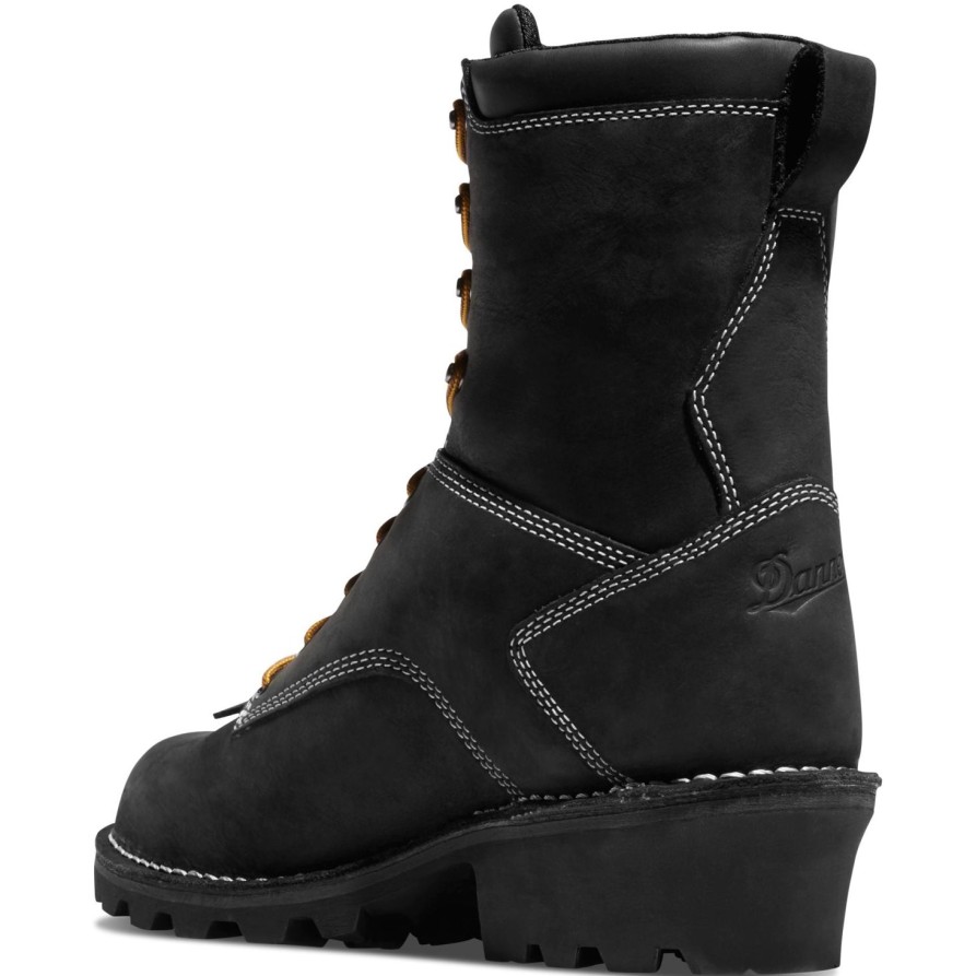 Men'S Danner | Danner Men'S Logger Soft Toe Wp Work Boot 15431 Black